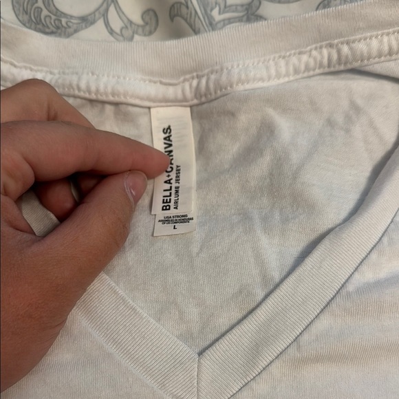 Bella Canvas White Short Sleeve Tee - Picture 2 of 3